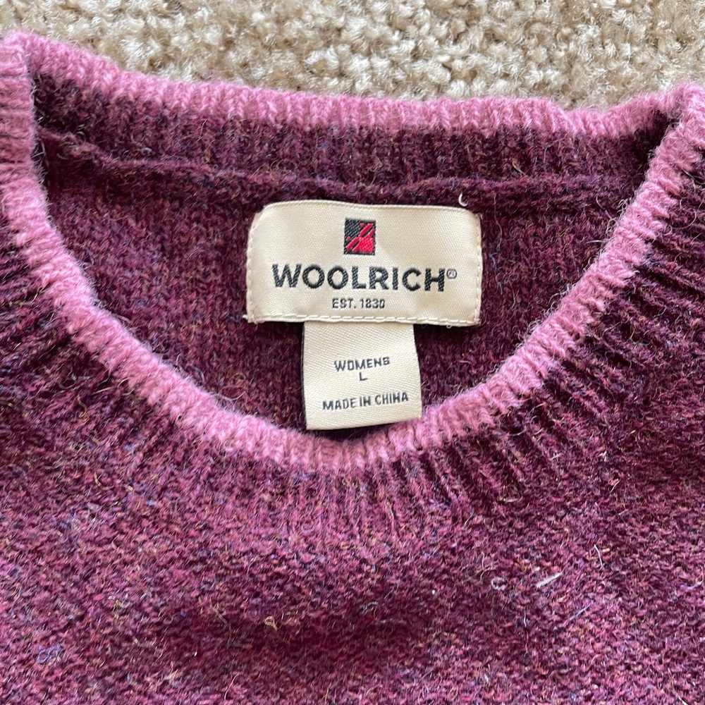 woolrich pink sweater